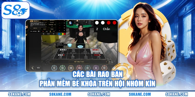 Các bài rao bán phần mềm bẻ khóa trên hội nhóm kín