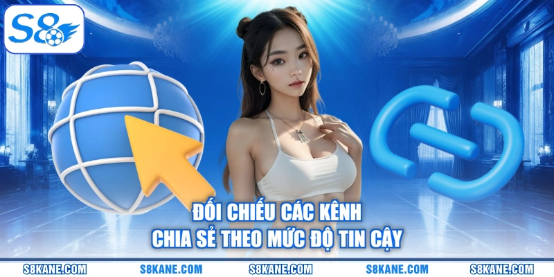 Đối chiếu các kênh chia sẻ theo mức độ tin cậy