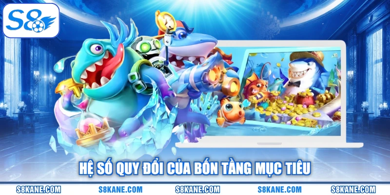 Hệ số quy đổi của bốn tầng mục tiêu